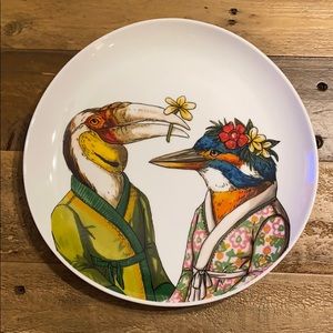 West Elm Dapper Animal Plate Birds